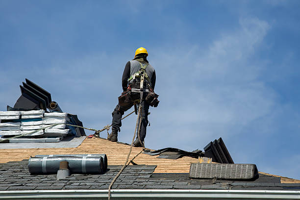 Professional Roof Replacement technician working in Rensselaer, NY